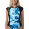 Salty Ink Blue Lagoon Tie Dye Sunsuit Black/Navy