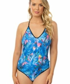 Salty Ink Desert Palm One Piece Blue