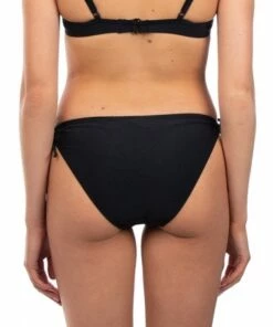 Salty Ink St Tropez Tieside Pant Black -Cheap Swimweargalore Store slt2022salty001 plain ruched tieside pant b 1