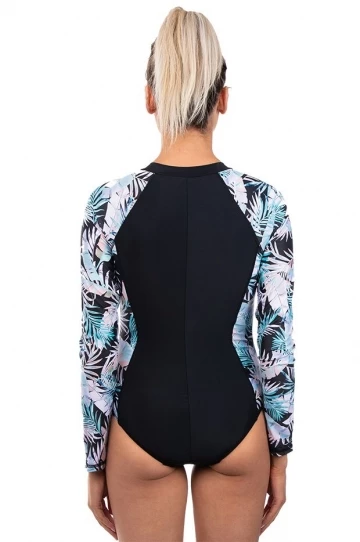 Salty Ink Las Palmas Zip Sunsuit Neon 4 Salty Ink Las Palmas Zip Sunsuit Neon - Image 4