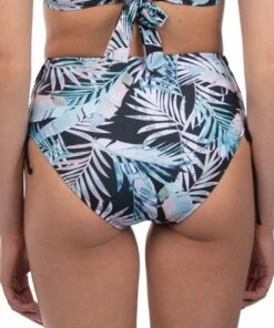 Salty Ink Las Palmas Lace Up High Waist Pant Black -Cheap Swimweargalore Store slt294las929 las palmas high waist lace up pant b