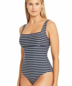 Sea Level Chamarel Square Neck One Piece Night Sky