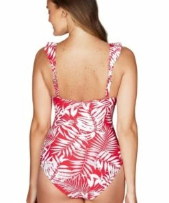 Sea Level Morocco Frill One Piece Black -Cheap Swimweargalore Store slvsl1040mo.600 sea level morocco frill one piece back 1