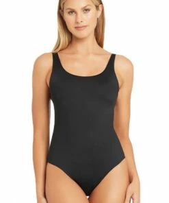 Sea Level Bella Scoop One Piece Black