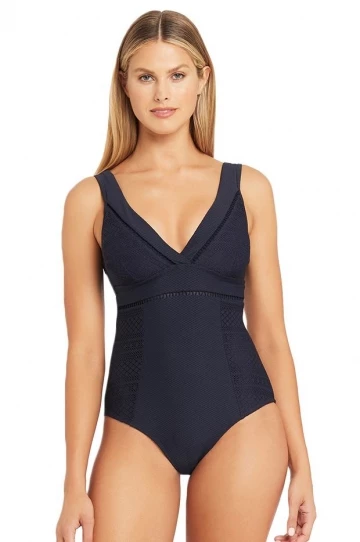 Sea Level Amazing Lace Cross Front One Piece Night Sky 1 Sea Level Amazing Lace Cross Front One Piece Night Sky