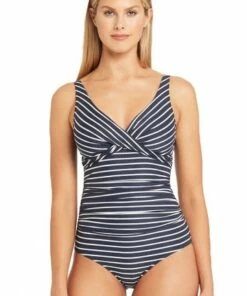 Sea Level Chamarel Cross Front One Piece Night Sky