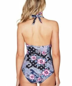 Sea Level Marrakesh Twist Front Halter One Piece Night Sky -Cheap Swimweargalore Store slvsl1210mk.406 sea level marrakesh twist front halter one piece back