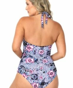 Sea Level Marrakesh Twist Front Halter One Piece Night Sky -Cheap Swimweargalore Store slvsl1210mk.440 sea level marrakesh twist front halter one piece back