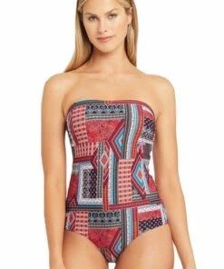 Sea Level Arielle Bandeau One Piece Night Sky