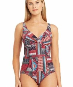 Sea Level Arielle Cross Front One Piece Night Sky