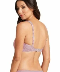 Sea Level Positano Stripe Square Neck Bra Aqua -Cheap Swimweargalore Store slvsl3006po.800 sea level positano stripe square neck bra1 2