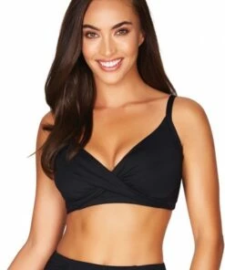 Sea Level Plains DD/E Cup Twist Front Bra Black