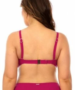 Sea Level Riviera Rib DD/E Cup Twist Front Bra Rose -Cheap Swimweargalore Store slvsl3008rr sea level riviera rib dd e cup twist front bra back1