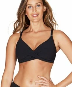 Sea Level Riviera Rib DD/E Cup Twist Front Bra Rose -Cheap Swimweargalore Store slvsl3008rr.001 sea level riviera rib dd ecup twist front bra 1 1