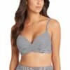 Sea Level Positano Stripe D/DD Cup Cross Front Bra Night Sky
