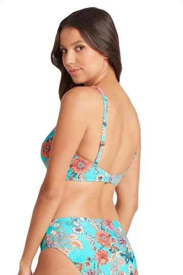 Sea Level Dominica Cross Front Bra Aqua 2 Sea Level Dominica Cross Front Bra Aqua - Image 2