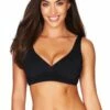 Sea Level Cross Front Bra Black