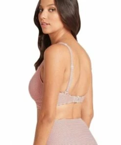 Sea Level Positano Stripe Cross Front Bra Aqua -Cheap Swimweargalore Store slvsl3110po.800 sea level positano stripe cross front bra1 2