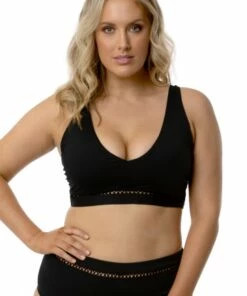 Sea Level Lola D/DD Cup Bralette Black