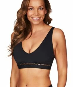 Sea Level Lola D/DD Cup Bralette Black -Cheap Swimweargalore Store slvsl3142la sea level lola ddd cup bralette2