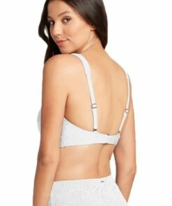 Sea Level Chantilly Long Line Tri White -Cheap Swimweargalore Store slvsl3143cn.100 sea level chantilly long line tri1