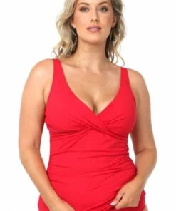 Sea Level Cross Front Tankini Separate Black -Cheap Swimweargalore Store slvsl3206p.600 cross front tankini separate front 1 2