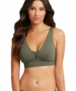 Sea Level Bella Long Line Tri Khaki