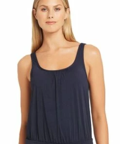 Sea Level Plains Blouson Tankini Separate Night Sky