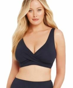 Sea Level Plains G Cup Cross Front Bra Black