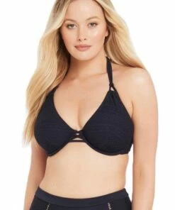 Sea Level Amazing Lace F Cup Tri Bra Night Sky