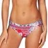 Sea Level Aztec Rose Regular Bikini Pant Red