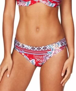 Sea Level Aztec Rose Regular Bikini Pant Red