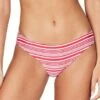 Sea Level Tulum Stripe Regular Bikini Pant Red/White