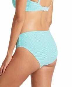 Sea Level Positano Stripe Mid Bikini Pant Night Sky -Cheap Swimweargalore Store slvsl4015po sea level positano stripe mid bikini pant aqua1 1