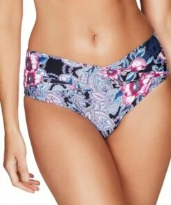 Sea Level Marrakesh Twist Band Mid Pant Night Sky -Cheap Swimweargalore Store slvsl4092mk.406 sea level marrakesh twist band mid pant front