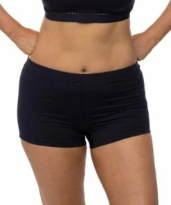 Sea Level Plains Boyleg Pant Black -Cheap Swimweargalore Store slvsl4099p sea level plains boyleg pant front 1