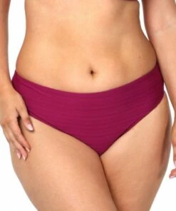 Sea Level Casablanca High Leg Mid Rise Pant Ruby -Cheap Swimweargalore Store slvsl4216cb sea level casablanca high leg mid rise pant front 1