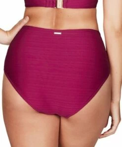 Sea Level Casablanca Belted High Waist Pant Ruby -Cheap Swimweargalore Store slvsl4245cb.608 sea level casablanca belted high waist pant back