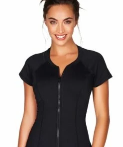 Sea Level Plains Short Sleeve Rashie Black