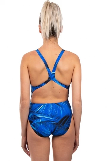 Speedo Allover Powerback One Piece Black/Blue 2 Speedo Allover Powerback One Piece Black/Blue - Image 2