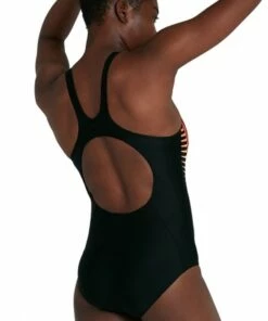 Speedo Placement Muscleback One Piece Black/Orange 3 Speedo Placement Muscleback One Piece Black/Orange -Cheap Swimweargalore Store sp08694g549.937 speedo placement muscleback one piece1