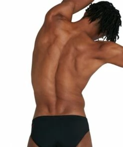 Speedo Mens Tech Panel 7cm Brief Black/Orange -Cheap Swimweargalore Store sp09739g183.937 speedo mens tech panel 7cm brief2