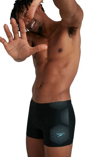 Speedo Mens Tech Placement Aquashort Black 2 Speedo Mens Tech Placement Aquashort Black - Image 2