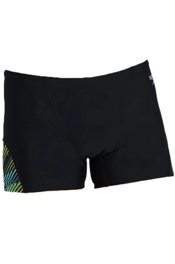 Speedo Mens Allover V Cut Aquashort Black 1 Speedo Mens Allover V Cut Aquashort Black