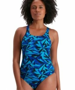 Speedo Hyperboom Allover Medalist One Piece Blue