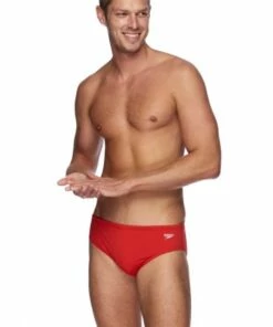 Speedo Mens Endurance 8cm Brief Fire -Cheap Swimweargalore Store sp123457341.636 speedo mens endurance 8cm brief on body