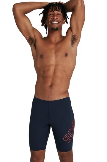 Speedo Mens Boom Logo Placement Jammer Navy 2 Speedo Mens Boom Logo Placement Jammer Navy - Image 2