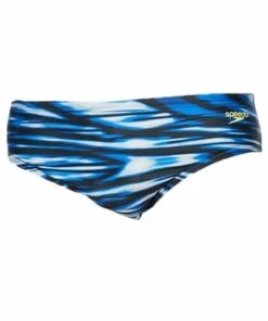 Speedo Mens Wave Wall Brief Blue