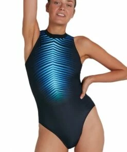 Speedo Digital Hydrasuit One Piece Black/Blue