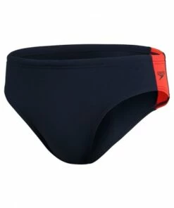 Speedo Mens Boom Logo Splice 7cm Brief Navy